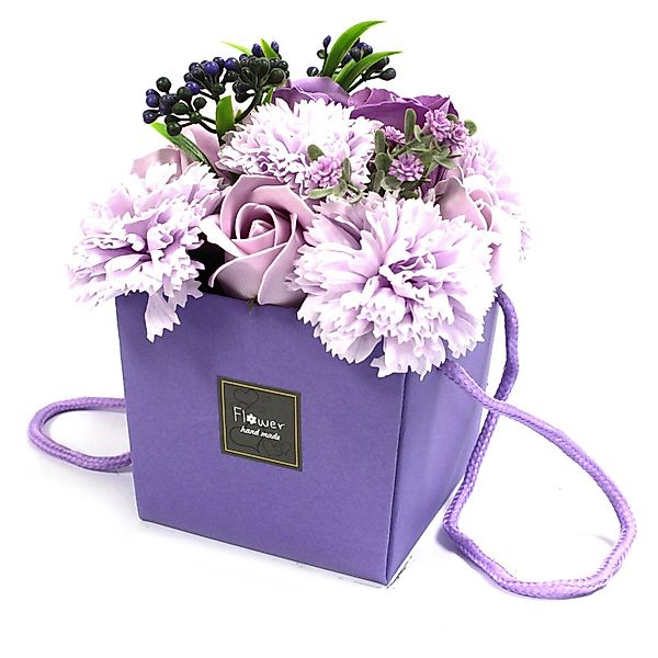 Bali-Homedecor Seifenschale Seifenrosenbouquet - Lavendelfarbene Rosen günstig online kaufen
