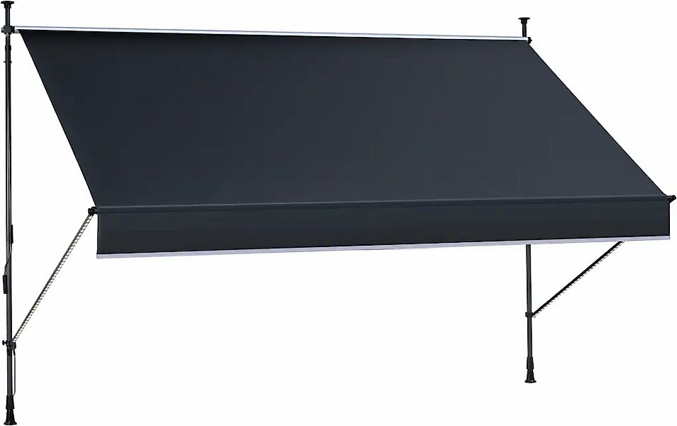 KONIFERA Klemmmarkise "mit LED-Warmlichtstreifen", Breite/Ausfall: 350/150 günstig online kaufen