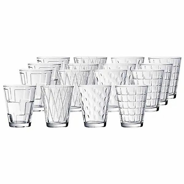 Villeroy & Boch Glas »Wassergläser Dressed Up 310 ml 16er Set transparent« günstig online kaufen