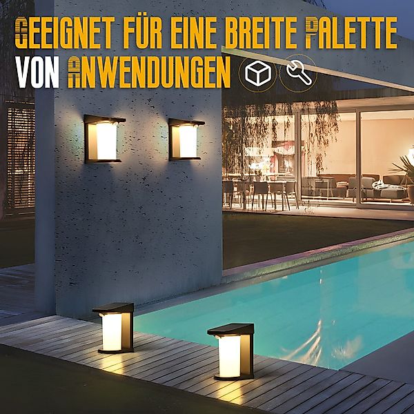 Nettlife LED Außen-Wandleuchte mit Bewegungsmelder Solarleuchte günstig online kaufen