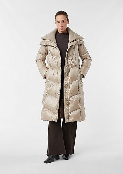 comma Wintermantel Outdoor-Mantel Gesteppter Daunenmantel mit Strickkragen günstig online kaufen