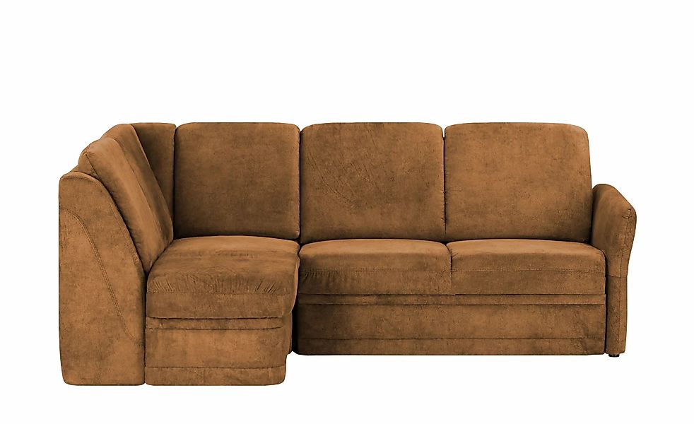 Polstermöbel Oelsa Ecksofa  Luna ¦ orange ¦ Maße (cm): B: 224 H: 91 T: 160. günstig online kaufen