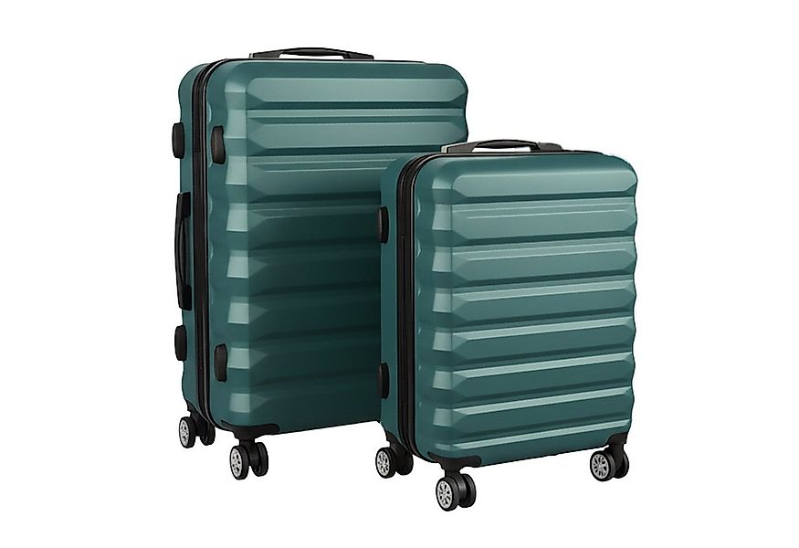 relaxdays Koffer Kofferset 2-teilig, 4 Rollen, Petrol günstig online kaufen