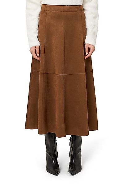 Zero Minirock Damen in Velourlederoptik Plain/ohne Details günstig online kaufen