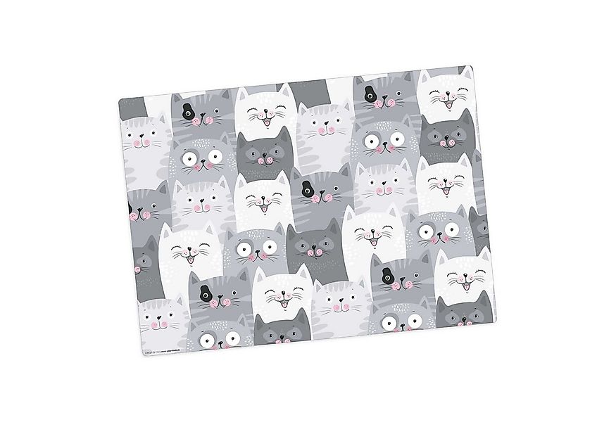 Tischsetmacher Platzset Tischset,  Platzset abwaschbar - für Kinder - Katze günstig online kaufen