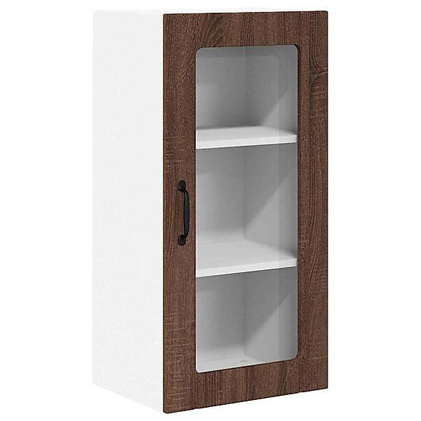 vidaXL Küchenwandschrank mit Regal Braun Eichen-Optik 40 x 31 x 80 cm 88534 günstig online kaufen