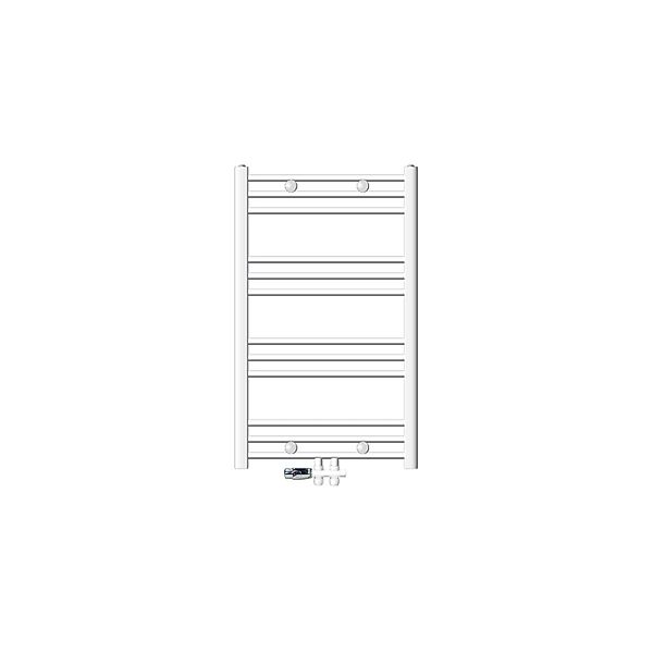 LuxeBath Badheizkörper 600x800 mm Weiß Gerade mit Thermostat Durchgang Bode günstig online kaufen