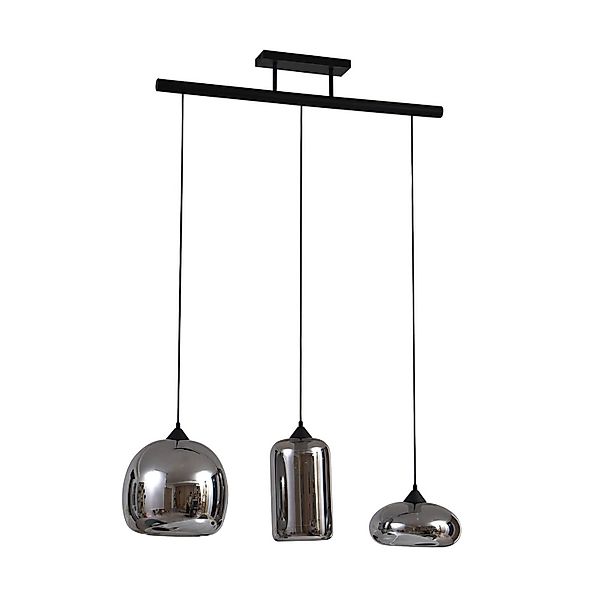 Lindby Pendelleuchte Arloris 9628400 Retro Vintage Antik in Alu aus Glas 3- günstig online kaufen