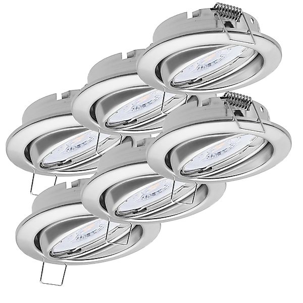 Oktaplex 6er Set Deckenspot Dijon Dimmbar inkl. LED Modul Neutralweiß 4,9W günstig online kaufen