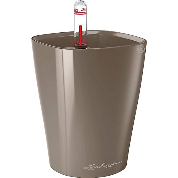 Lechuza® Blumentopf Deltini - taupe hochglanz günstig online kaufen