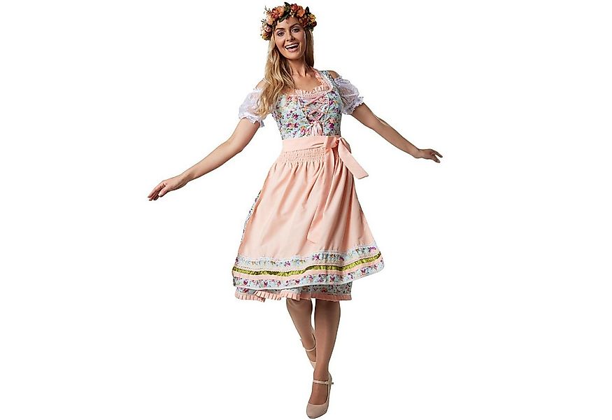 dressforfun Dirndl Frauenkostüm Midi-Dirndl Erding Modell 2 günstig online kaufen
