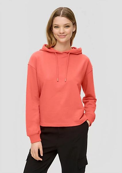 QS Sweatshirt Sweatshirt aus Baumwollmix Label-Patch günstig online kaufen