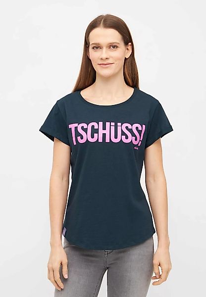 Derbe T-Shirt "Tschüss", Schriftzug, Nachhaltig, Organic Cotton günstig online kaufen