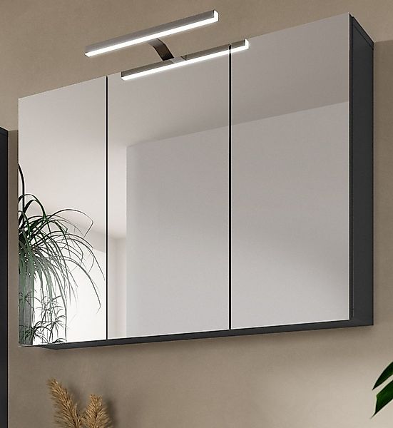 Inn.Furn Badezimmerspiegelschrank Strong (Badschrank in grau, günstig online kaufen