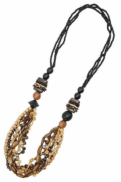 COLLEZIONE ALESSANDRO Lange Kette "Anissa", aus verschiedenen Holzperlen günstig online kaufen
