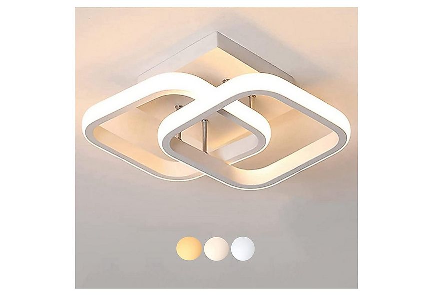 ibettertec Deckenleuchten LED Dimmbar Deckenleuchte 3-Farbige Decken-Lampe, günstig online kaufen