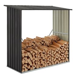 Juskys Kaminholzregal Enno, 1 m² Grundfläche, günstig online kaufen