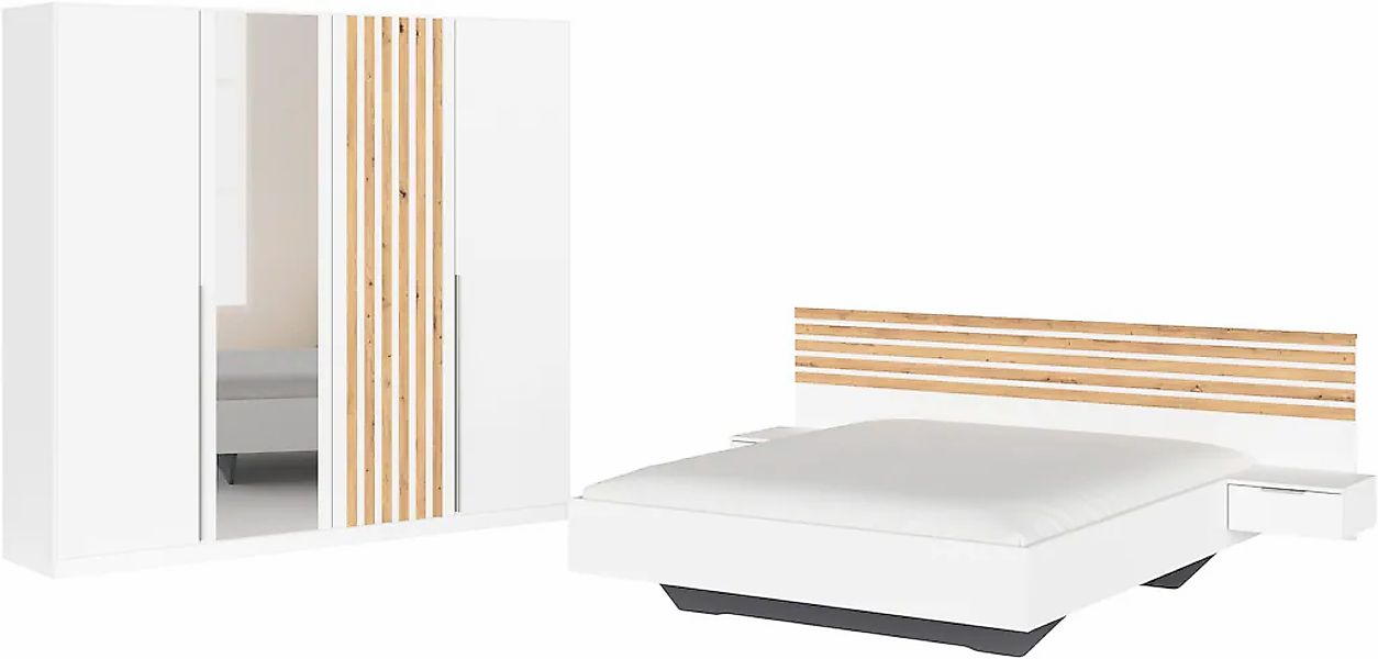 rauch Schlafzimmer-Set "Komplettzimmer Komplettschlafzimmer Komplett Set LA günstig online kaufen