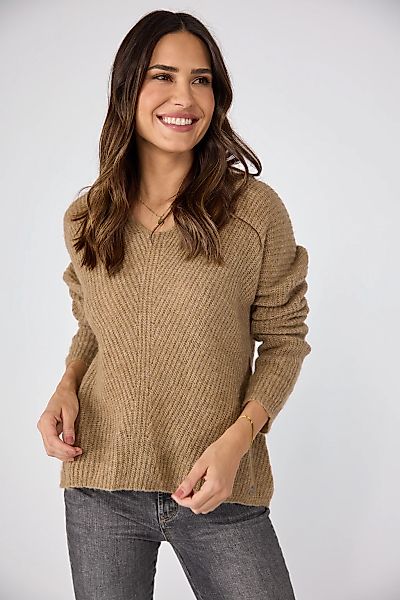 Lieblingsstück V-Ausschnitt-Pullover "AlienaEP", mit Alpaka- und Wollanteil günstig online kaufen