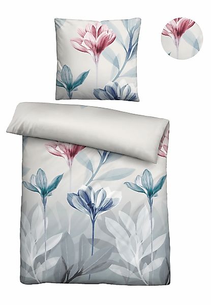 Biberna Bettwäsche "0025008" 2 Stk. absolut bügelfrei, 100% Baumwolle, mit günstig online kaufen