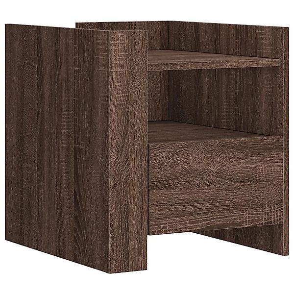 vidaXL Nachttisch Braun Eichen-Optik 45x50x50 cm Holzwerkstoff 848282 günstig online kaufen