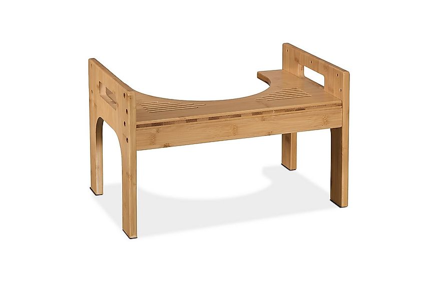 relaxdays Badhocker Toilettenhocker aus Bambus (1 St) günstig online kaufen