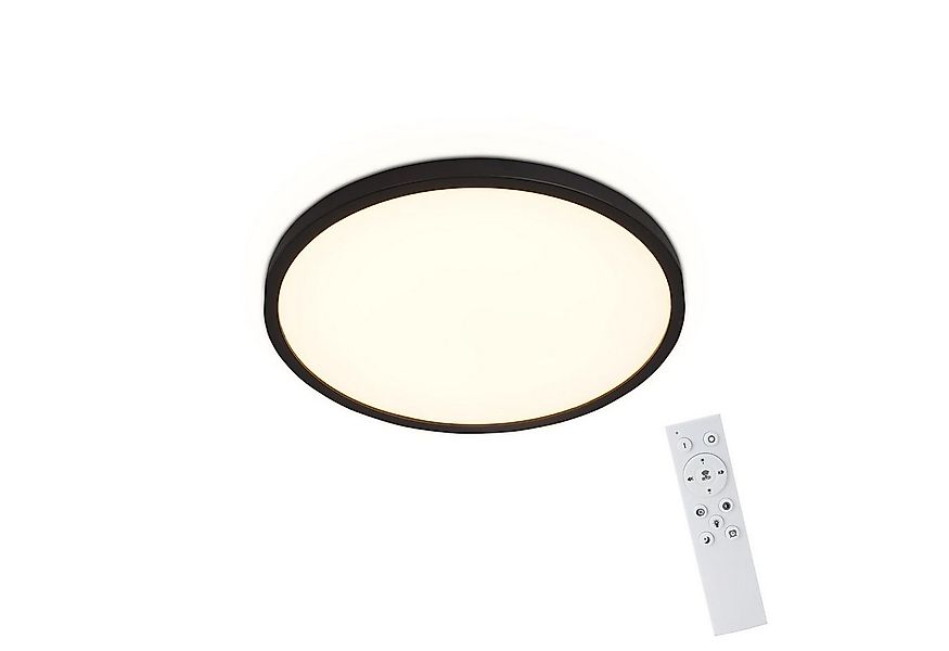 ZMH LED Deckenleuchte Dimmbar mit Fernbedienung Deckenlampe Rund Flach Whon günstig online kaufen