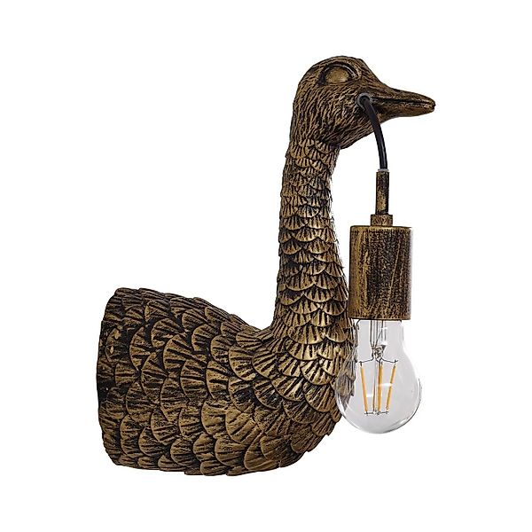 Lindby Wandleuchte Wandlampe Innen Nirvathia 10020781 Design Modern in Gold günstig online kaufen