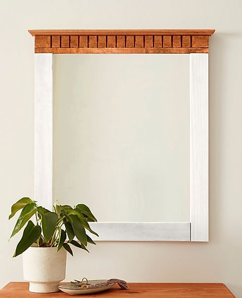 Home affaire Garderobenspiegel "Lisa" mit dekorativen Fräsungen, Spiegelflä günstig online kaufen