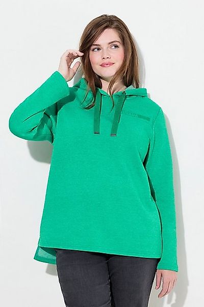 Ulla Popken Sweatshirt Sweatshirt Schriftdruck Classic Kapuze Langarm günstig online kaufen