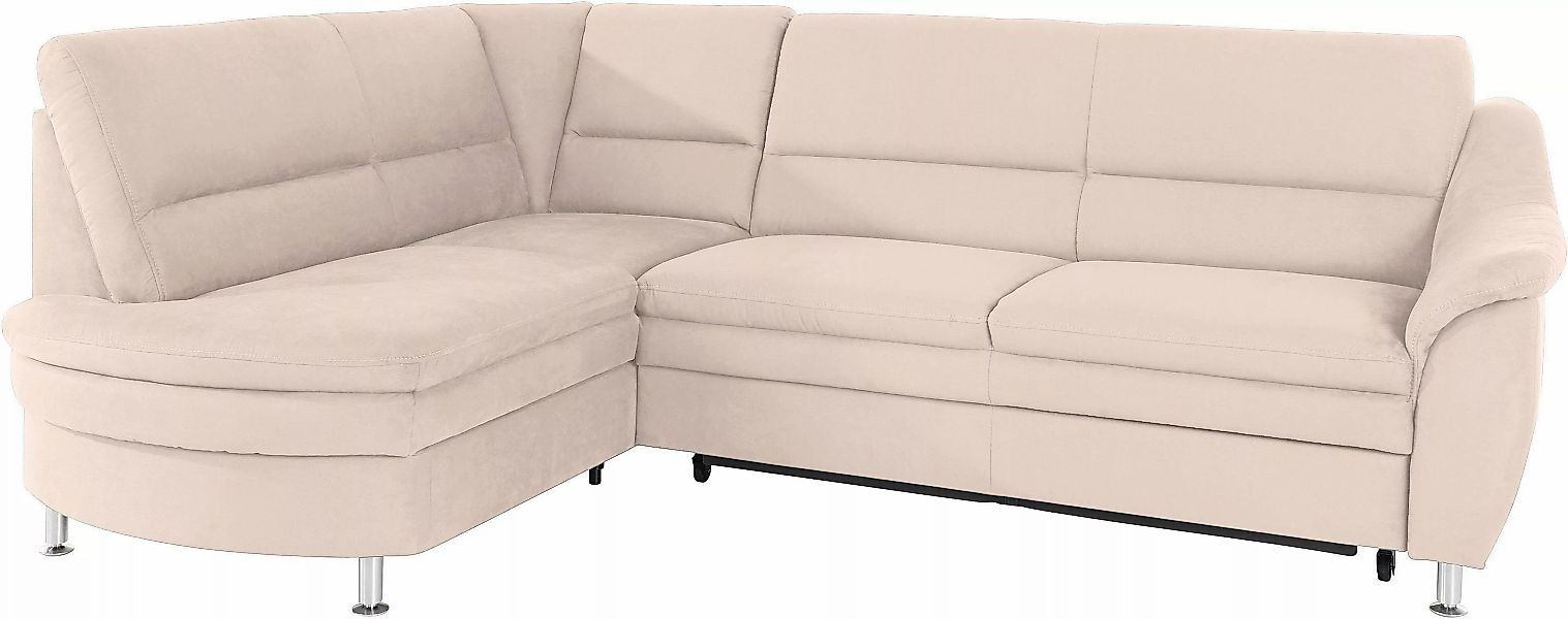 Places of Style Ecksofa »Cardoso L-Form«, Federkern, wahlweise mit Bett, Sc günstig online kaufen