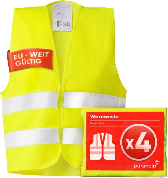 Purahelp Warnweste Auto - Europaweit gültig günstig online kaufen