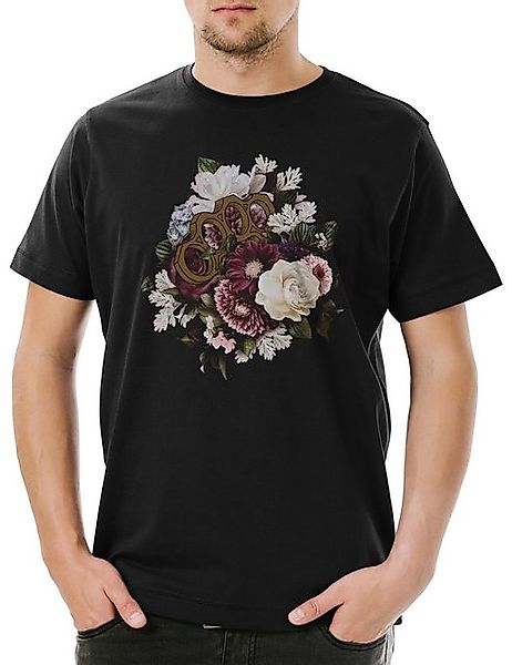 Urban Backwoods Print-Shirt Brass Knuckles And Flowers Herren T-Shirt Tatto günstig online kaufen