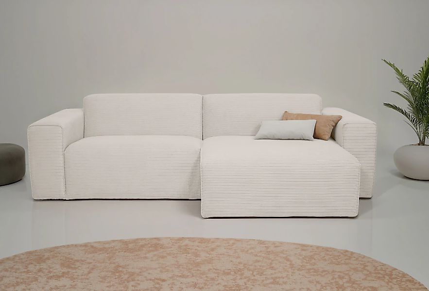 INOSIGN Ecksofa "Koa,228cm, L-Form, Modulsofa, Webstoff, Cord", Designsofa, günstig online kaufen