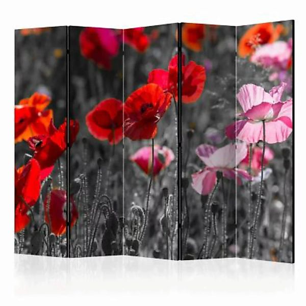 artgeist Paravent Red Poppies II [Room Dividers] mehrfarbig Gr. 225 x 172 günstig online kaufen