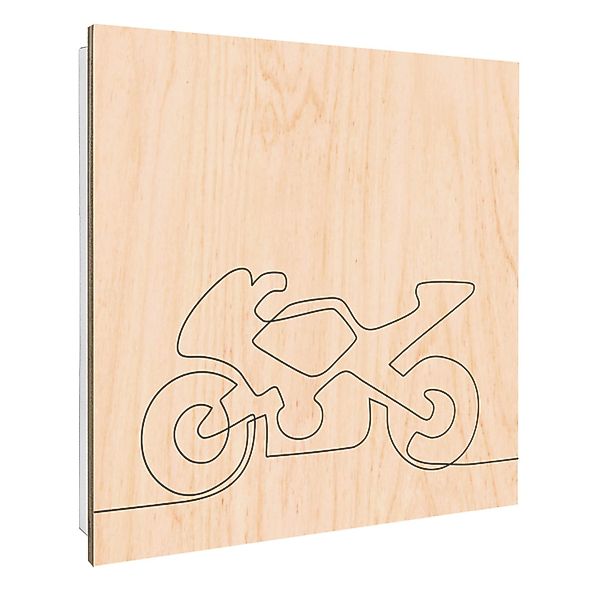 Banjado Großer Schlüsselbox Holz 30x30cm Weiß Scharnier Rechts 50 Haken Sch günstig online kaufen