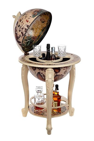 BIRENDY Dekoobjekt Riesiger Barwagen WW10 Eukalyptusholz Säulen 115cm Globu günstig online kaufen