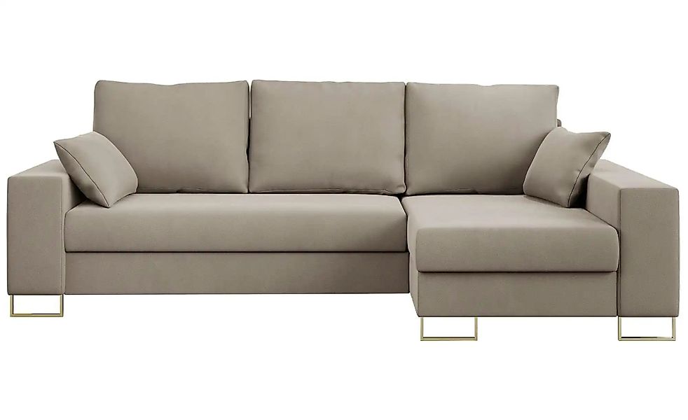 Ecksofa mit Schlaffunktion Dorain ¦ beige ¦ Maße (cm): B: 242 H: 85 Polster günstig online kaufen