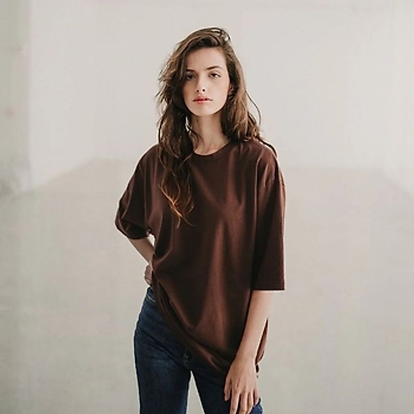 Mirakaya  Sweatshirt Kigen T-shirt - Mocha Mousse günstig online kaufen