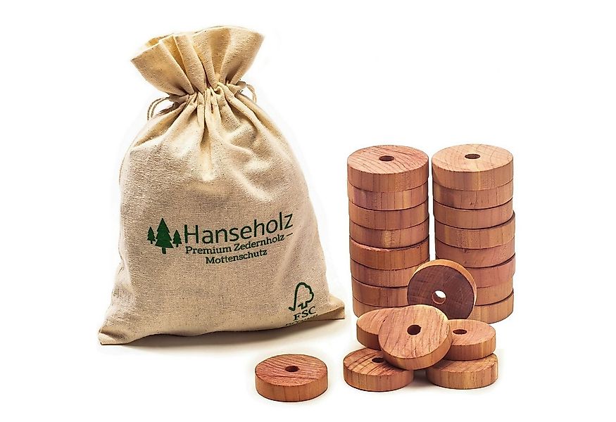 Hanseholz Kleiderbügel 40x Natürlicher Bio Mottenschutz – FSC®-zertifiziert günstig online kaufen