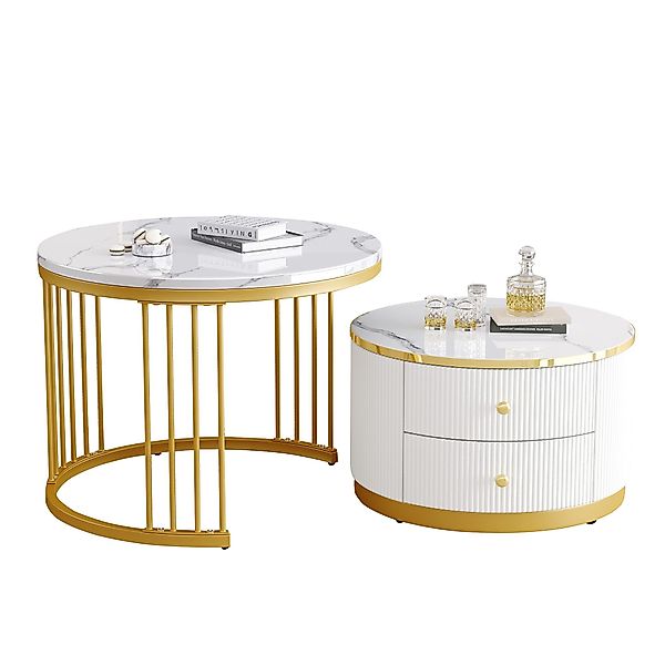 REDOM Couchtisch 2er modern Wohnzimmertisch Set günstig online kaufen