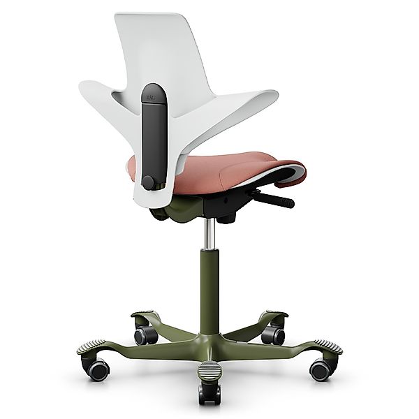 HAG CAPISCO PULS 8020 | Schale Weiß | Sitzfläche Select rosa | Gestell Moss günstig online kaufen