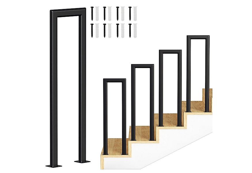 Clanmacy Treppengeländer U-förmige Elliptische Röhre Handlauf Geländer 55 - günstig online kaufen