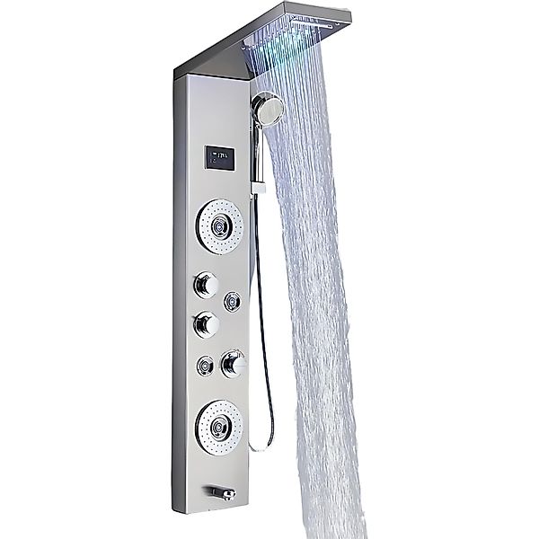 LuxaSteel Duscharmatur Regendusche, Duscharmatur Regendusche, Massage günstig online kaufen