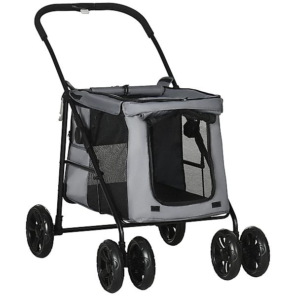 PawHut Hundewagen faltbarer Hundebuggy mit Kissen für Hunde und Katzen bis günstig online kaufen