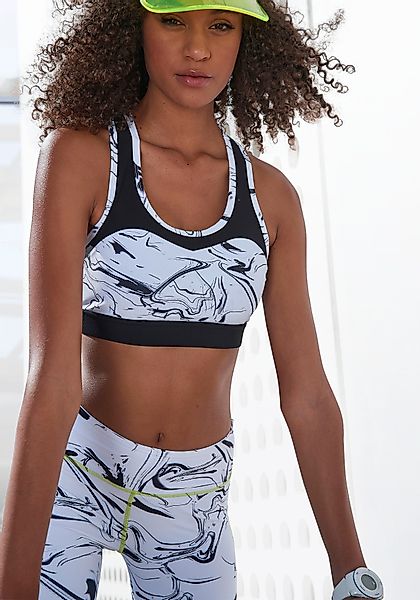 LASCANA ACTIVE Funktionsshirt "Black Marble", Sporttop mit Racerback und Me günstig online kaufen