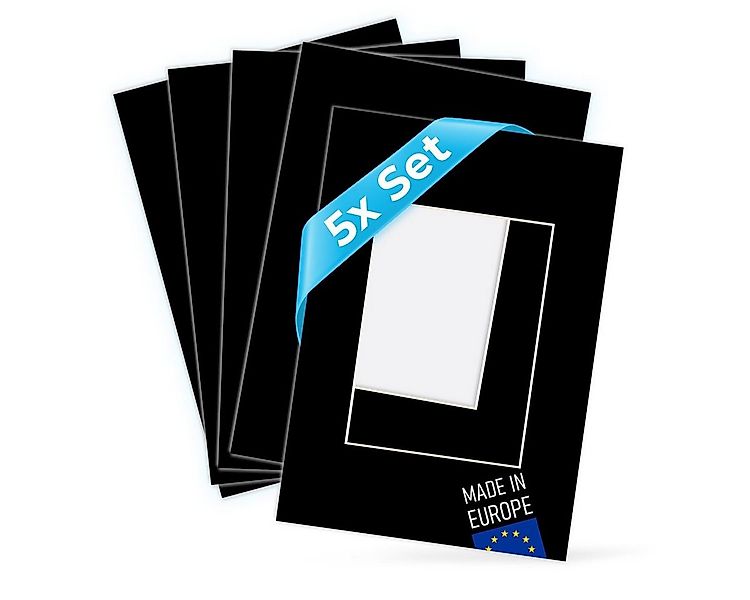PHOTOLINI Bilderrahmen Passepartouts 5er Set - die Fotos und Bilder in den günstig online kaufen