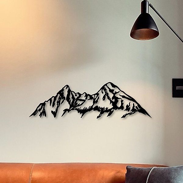 WoodFriends Wandbild aus Holz Watzmann Berge Holzschild zum Aufkleben Bergl günstig online kaufen