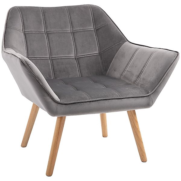 HOMCOM Relaxsessel Relaxstuhl Sessel in Samtoptik günstig online kaufen