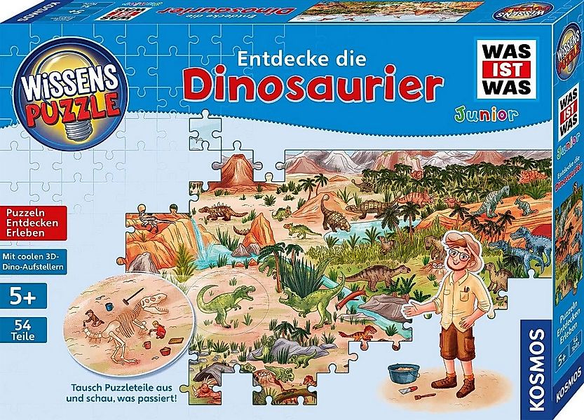 Kosmos Puzzle Wissenspuzzle WAS IST WAS Junior Entdecke die Dinosaurier, Pu günstig online kaufen